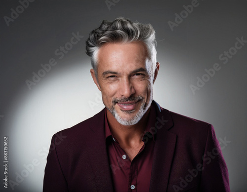 Studio Portrait of Handsome Senior Man © Ranta Images