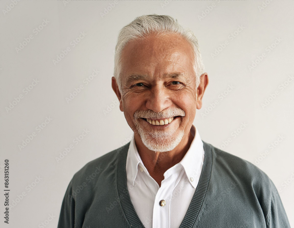 Studio Portrait of Handsome Senior Man Studio Portrait of Handsome Senior Man