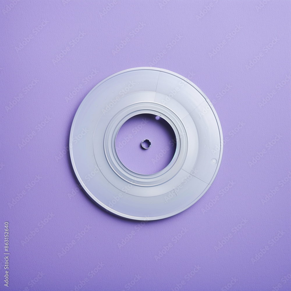 Compact Disc on a Lavender Background with Copy Space for Marketing Material Compact Disc on a Lavender Background with Copy Space for Marketing Material
