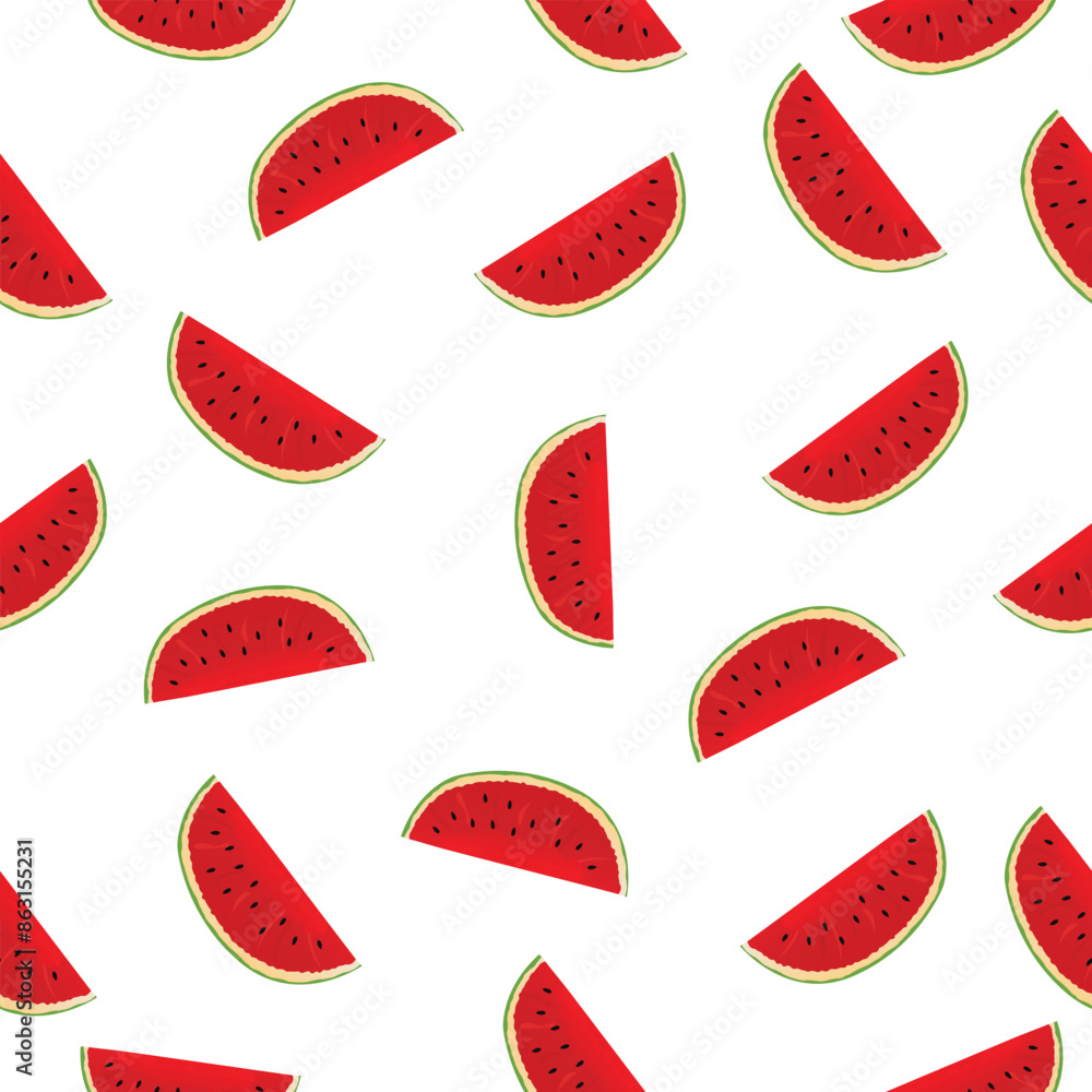 watermelon pattern on white background,vector illustration watermelon pattern on white background,vector illustration