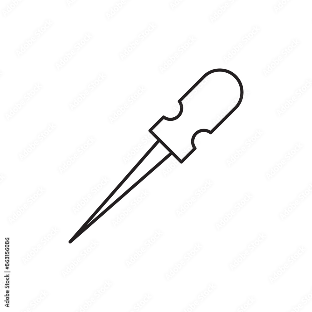 Sharp Awl Tool icon design, isolated on white background, vector illustration Sharp Awl Tool icon design, isolated on white background, vector illustration