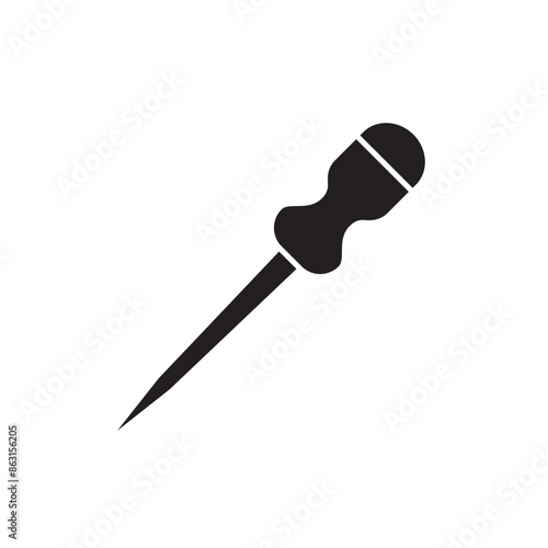 Sharp Awl Tool icon design, isolated on white background, vector illustration
