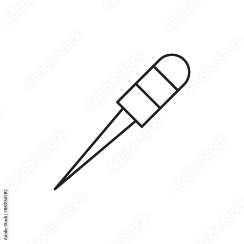 Sharp Awl Tool icon design, isolated on white background, vector illustration