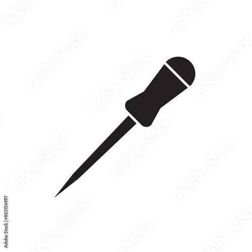 Sharp Awl Tool icon design, isolated on white background, vector illustration
