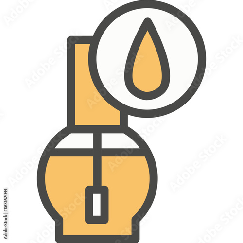 Nail polish vector icon isolated