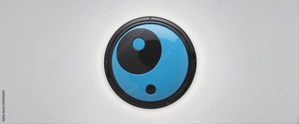 Eastern Philosophy: Exploring the Symbolic Yin Yang in a Blue Illustration Eastern Philosophy: Exploring the Symbolic Yin Yang in a Blue Illustration