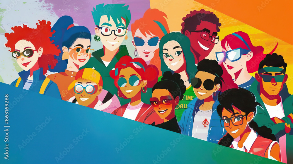 Inclusive Diversity: Diverse Group of People from Various Backgrounds and Identities Coming Together in Unity, Celebrating Diversity and Inclusion Inclusive Diversity: Diverse Group of People from Various Backgrounds and Identities Coming Together in Unity, Celebrating Diversity and Inclusion
