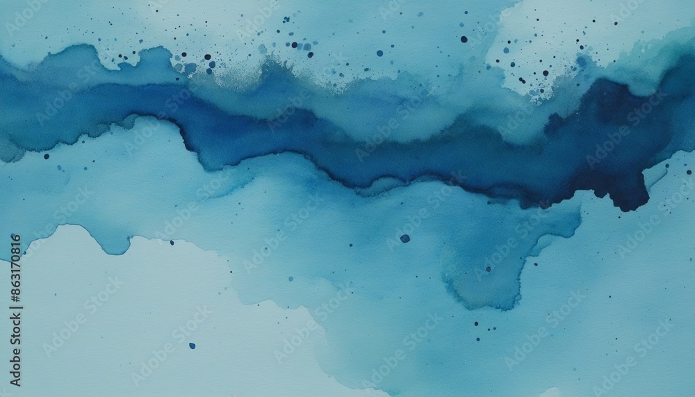 Abstract Watercolor Splash Texture in Blue Abstract Watercolor Splash Texture in Blue