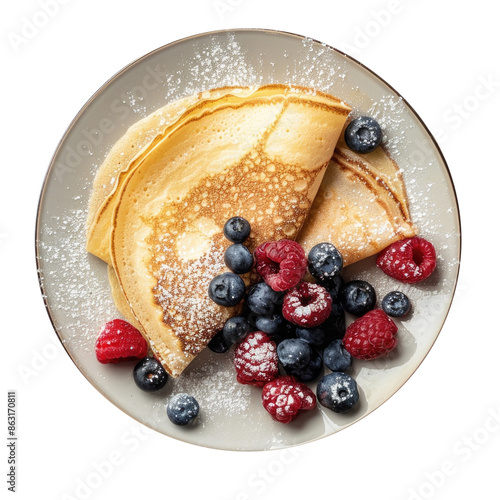 Plate of Crepes with Fresh ...