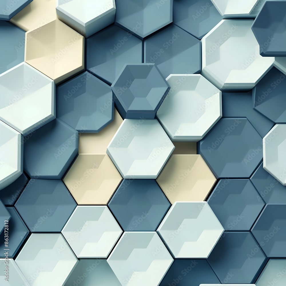 Minimalist Geometric Hexagon Composition with Overlapping Honeycomb Structures Minimalist Geometric Hexagon Composition with Overlapping Honeycomb Structures