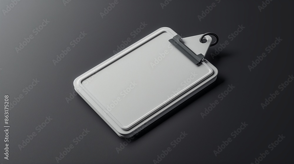 Badge blank plastic empty security isolated on black background, ID Card mockup. Badge blank plastic empty security isolated on black background, ID Card mockup.