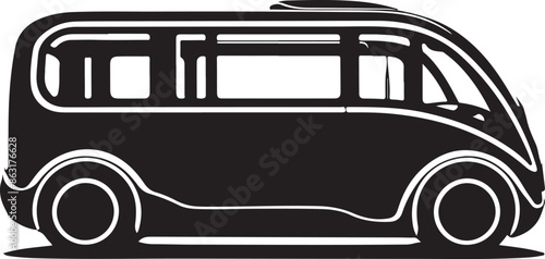 A Microbus Illustration vector .