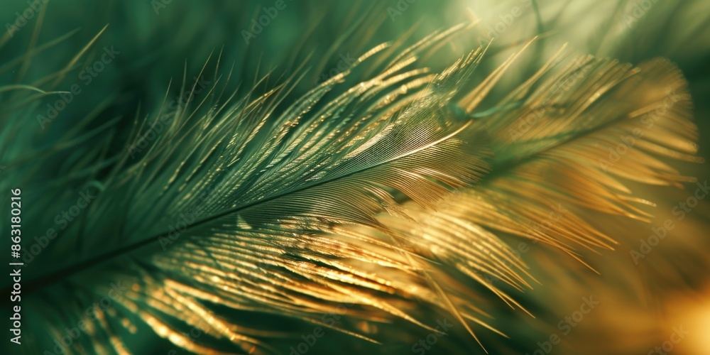 Obraz premium Feather on Plant