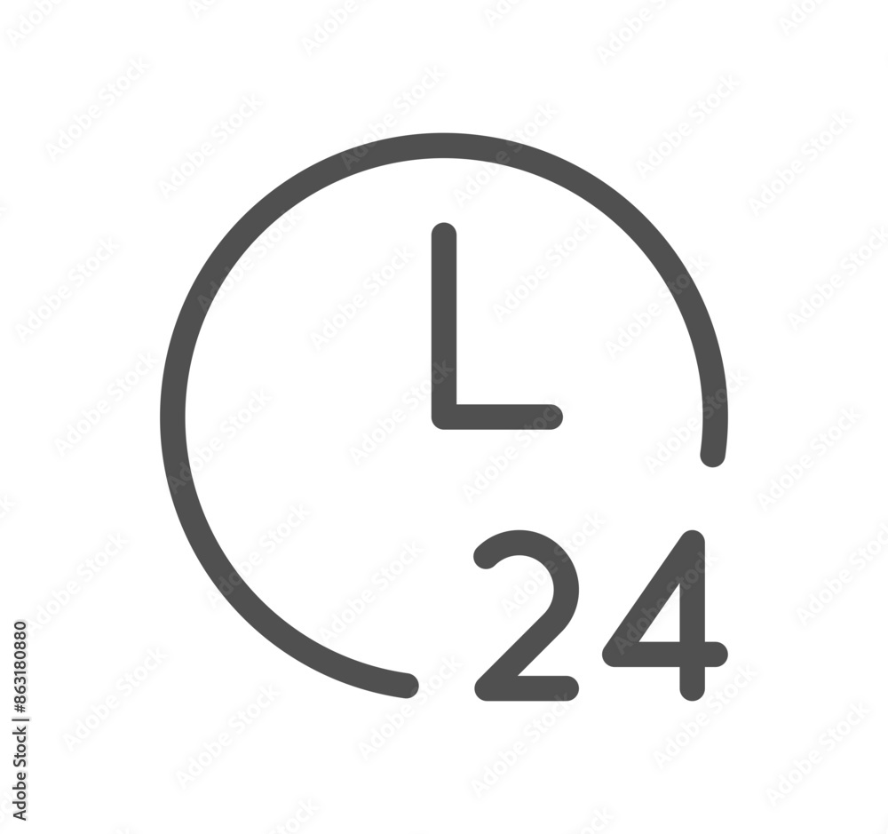 Time related icon outline and linear vector.
Time related icon outline and linear vector.