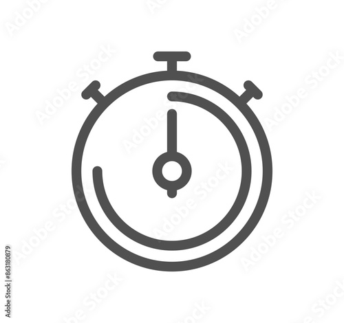 Time related icon outline and linear vector. 