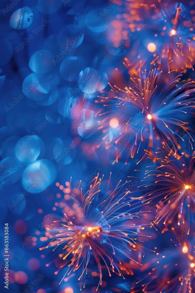 Fototapeta premium Fireworks explosion