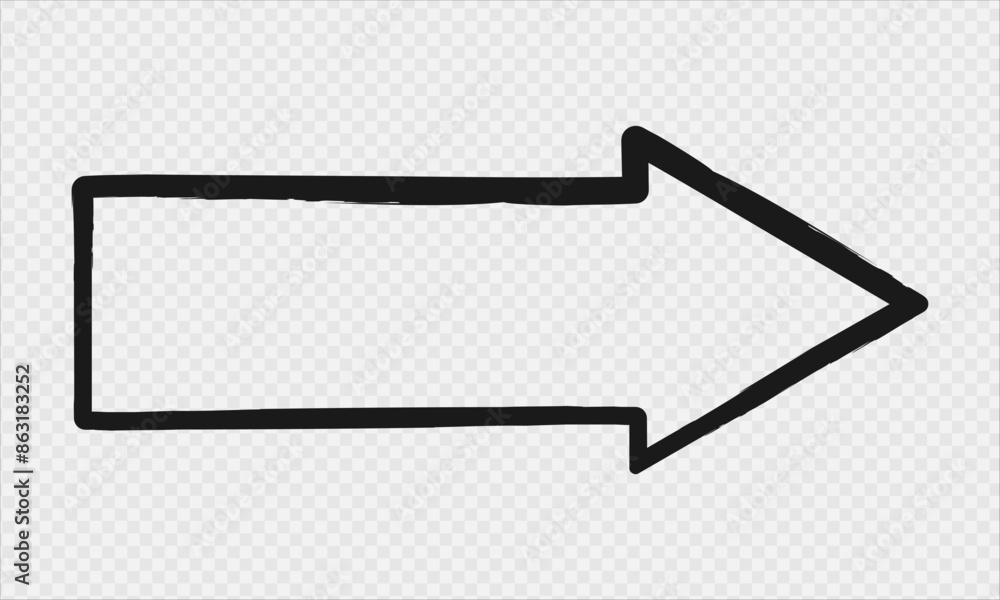 Hand drawn arrow.Ink brush black arrow on a transperent background.grunge arrow brush.Hand drawn vector grunge direction pointer.Vector illustration EPS 10 Hand drawn arrow.Ink brush black arrow on a transperent background.grunge arrow brush.Hand drawn vector grunge direction pointer.Vector illustration EPS 10