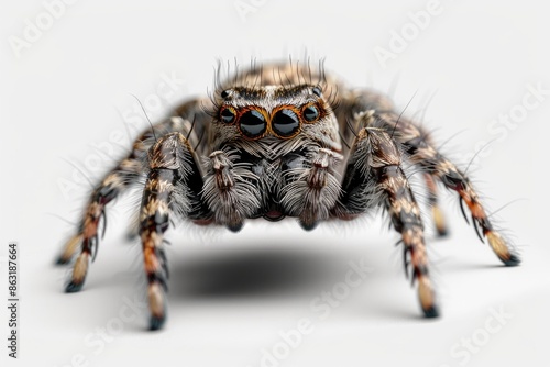 A close-up image of a spider on a white surface, suitable for use in articles or blogs about insects, nature, and wildlife