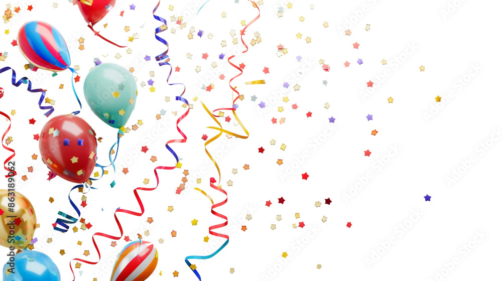 Christmas, new year, xmas decoration confetti celebrate party on transparent background Christmas, new year, xmas decoration confetti celebrate party on transparent background