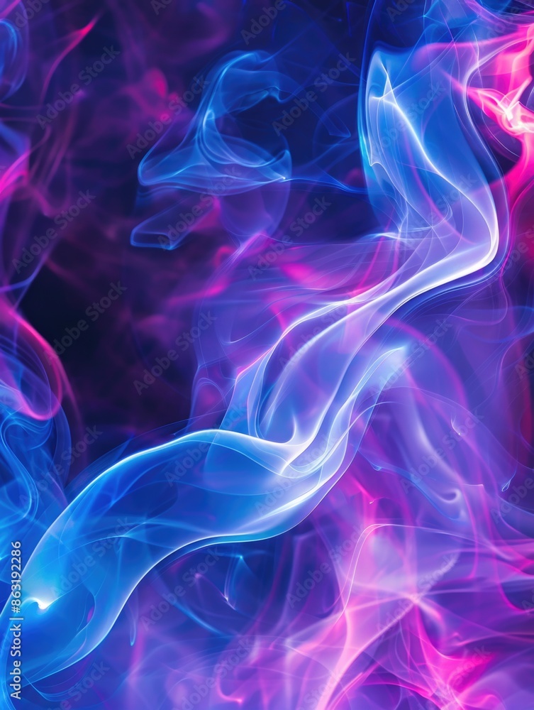 Blue and Pink Smoke Close Up Blue and Pink Smoke Close Up