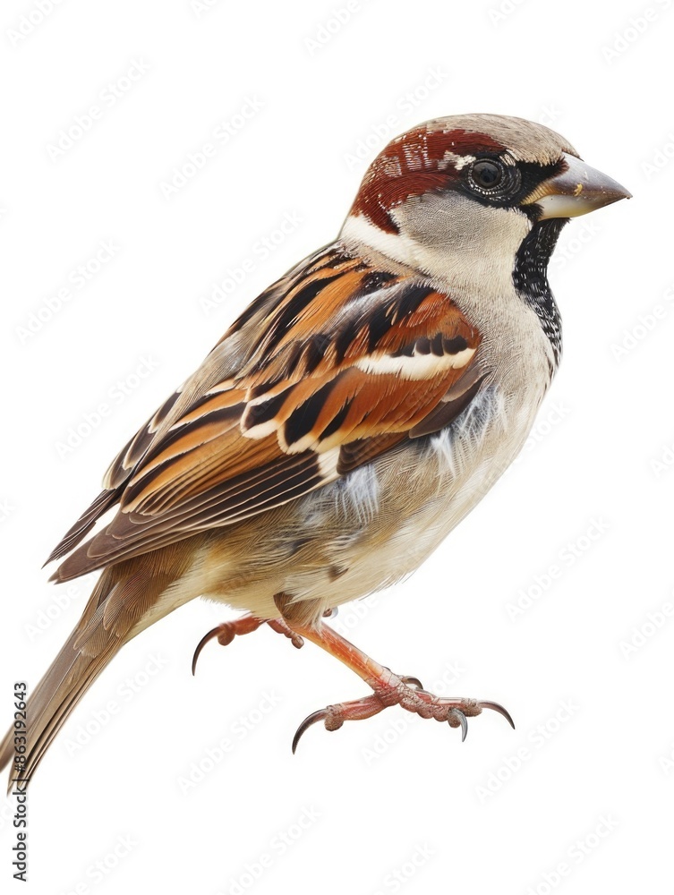 Brown and Black Bird perched on Branch, Brown and Black Bird perched on Branch,