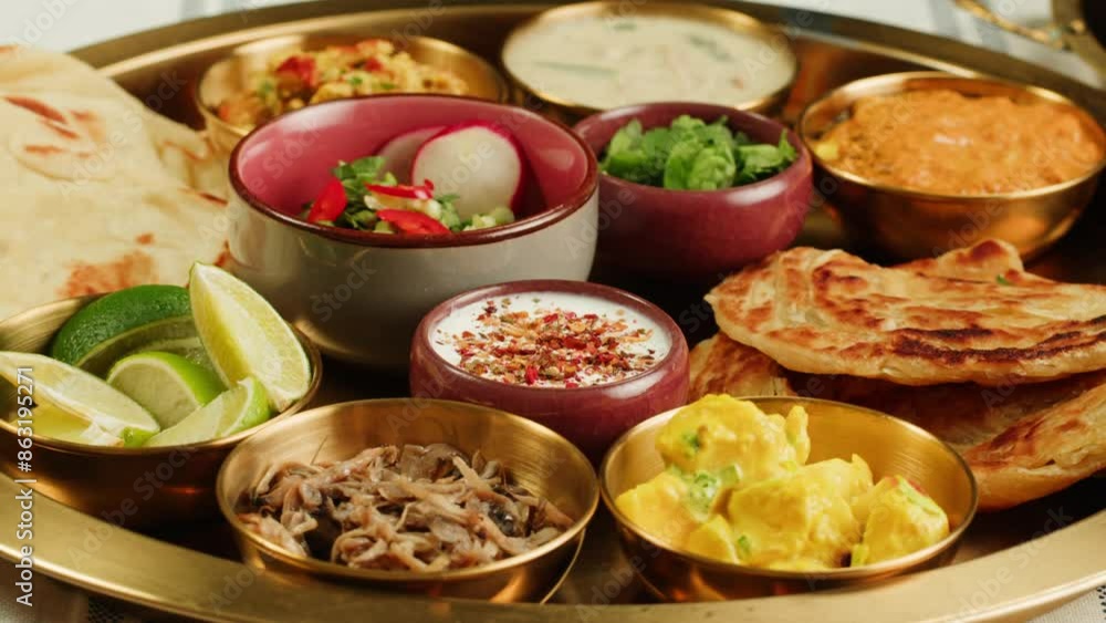 Assorted indian Sri Lankan food set on wooden background. Dishes and appetisers of indeed cuisine, rice, lentils, paneer, samosa, spices, masala. Bowls and plates with indian food top view chicken Assorted indian Sri Lankan food set on wooden background. Dishes and appetisers of indeed cuisine, rice, lentils, paneer, samosa, spices, masala. Bowls and plates with indian food top view chicken