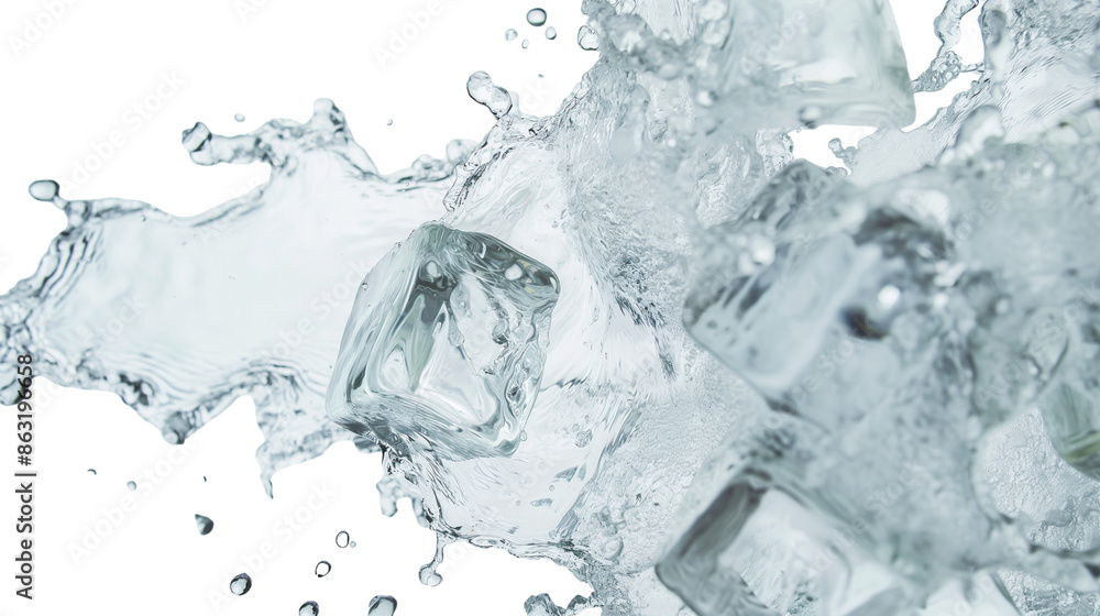 ice cubes in water ice cubes in water