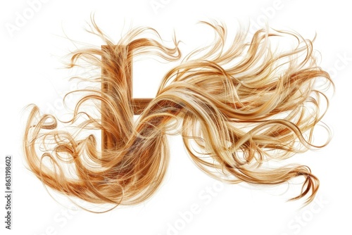 A woman's long hair blows in the wind