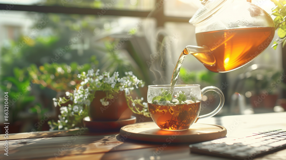 copyspace, stockphoto, Pouring Healthy Tea. Earl Grey tea, healthy food concept. Hot drinks. copyspace, stockphoto, Pouring Healthy Tea. Earl Grey tea, healthy food concept. Hot drinks.