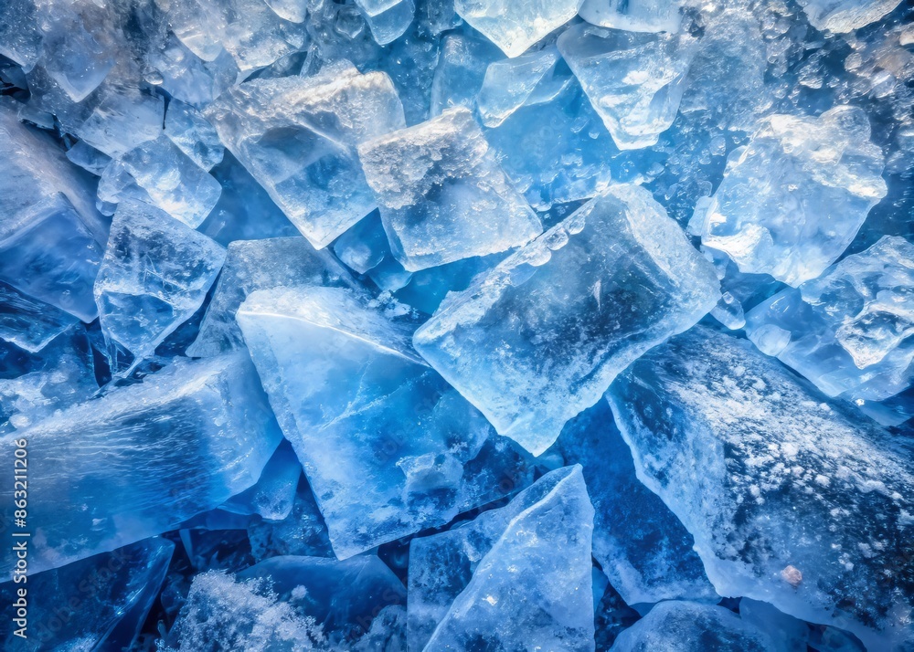 Frozen background of ice Frozen background of ice