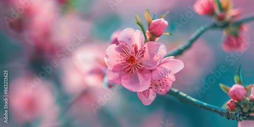 Pink Flower Close Up