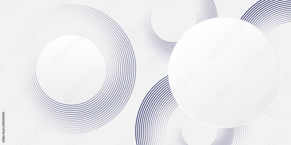 Abstract white background with circle lines. Digital future technology concept. Abstract White background design. vector illustration. Abstract white background with circle lines. Digital future technology concept. Abstract White background design. vector illustration.