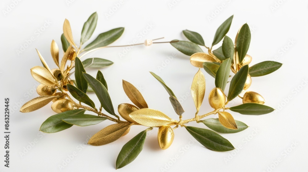 laurel wreath isolated on white background laurel wreath isolated on white background