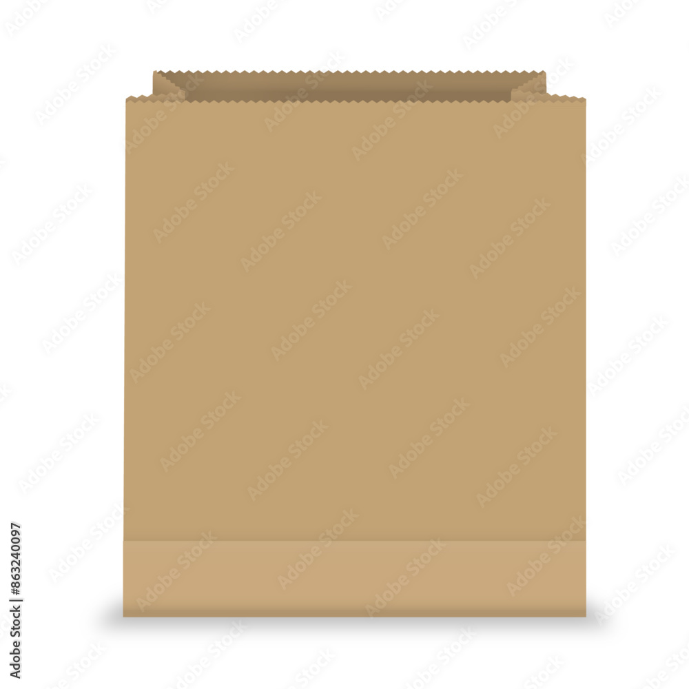 paper bag with zig zag top paper bag with zig zag top
