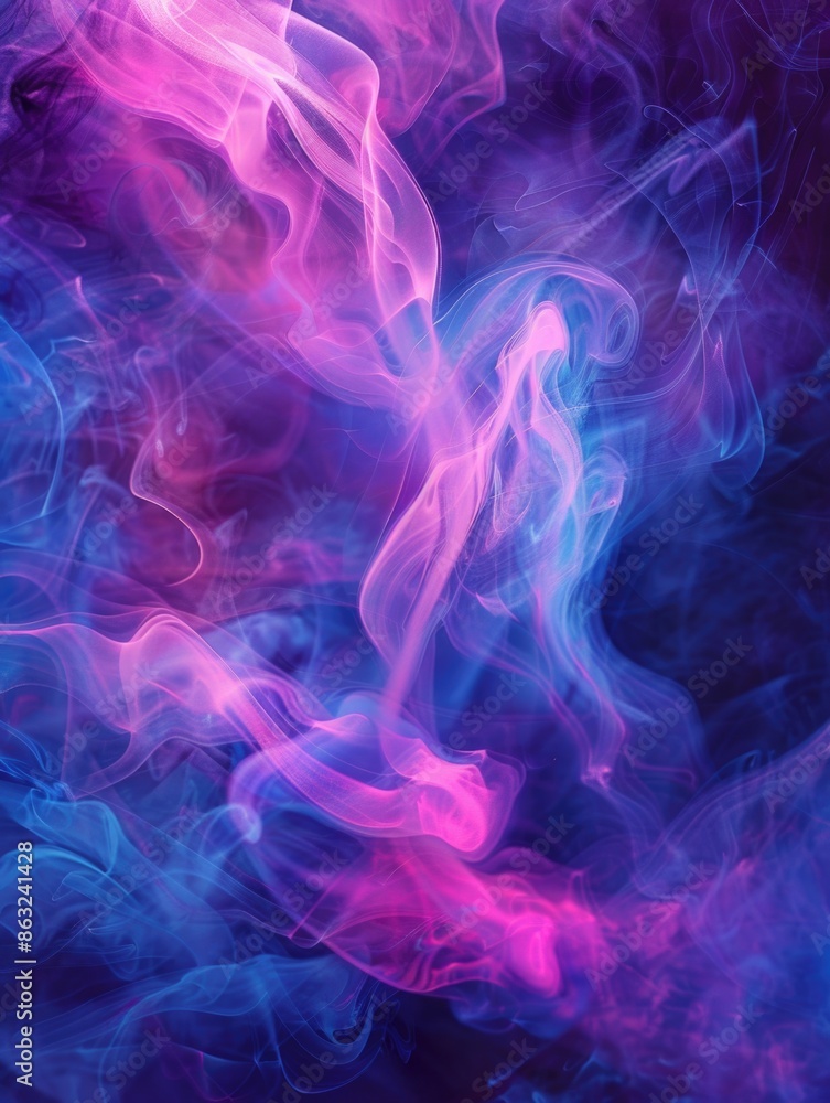 Pink Blue Smoke Close Up Pink Blue Smoke Close Up