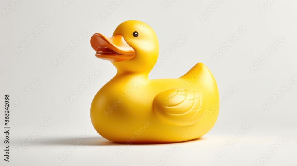 A high-resolution, cinematic style image of a yellow rubber duck isolated on a white background, highlighting its smooth texture and bright color. A high-resolution, cinematic style image of a yellow rubber duck isolated on a white background, highlighting its smooth texture and bright color.