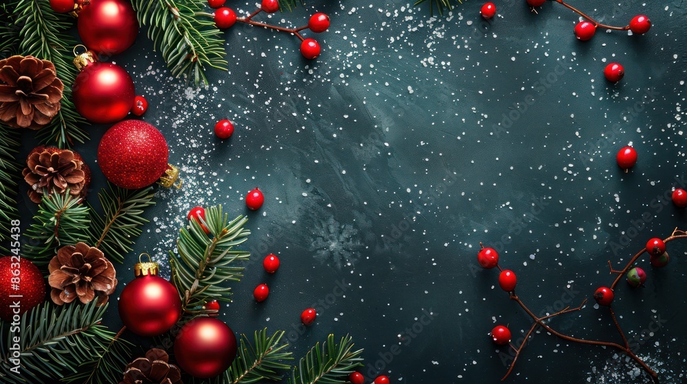 Christmas background with copy space Christmas background with copy space