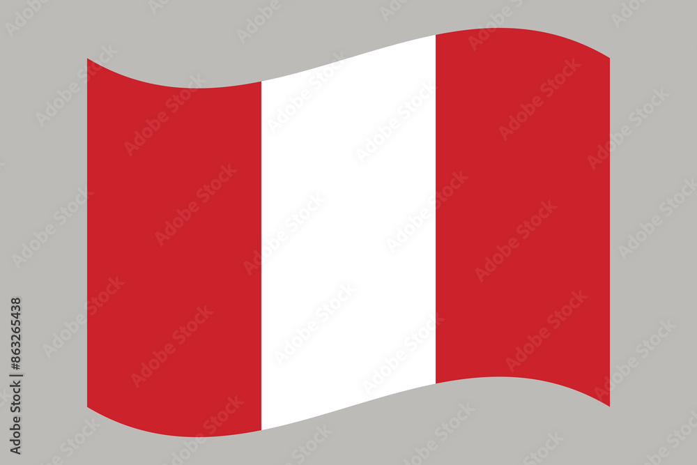 Flag of Peru. Peruvian national symbol in official colors. Template icon. Abstract vector background Flag of Peru. Peruvian national symbol in official colors. Template icon. Abstract vector background