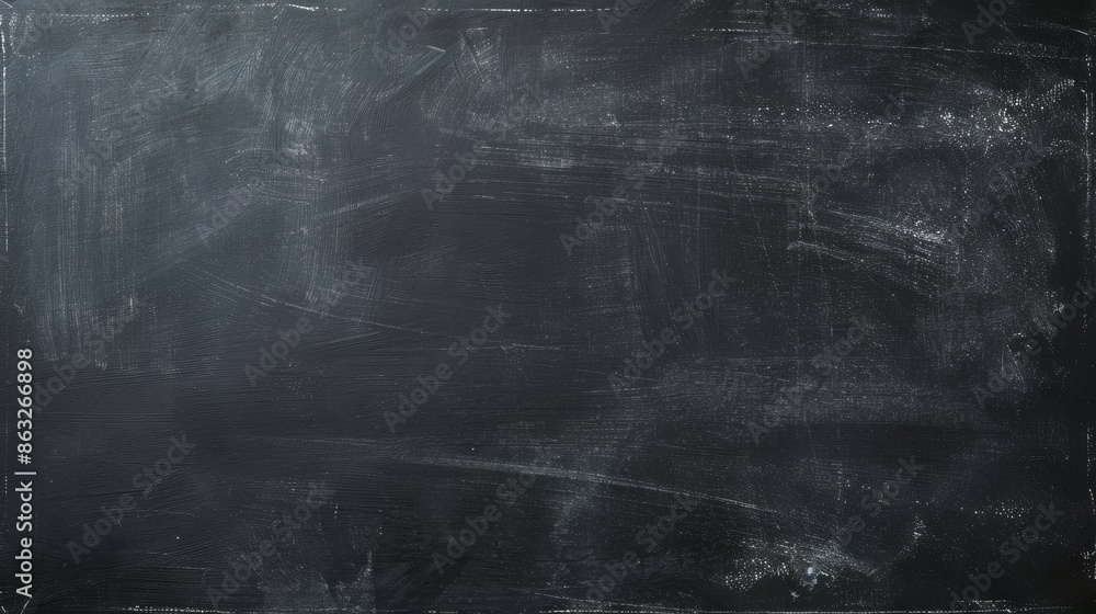 Black chalkboard with white chalk marks, perfect for adding text or graphics. Clean and simple background texture. Black chalkboard with white chalk marks, perfect for adding text or graphics. Clean and simple background texture.