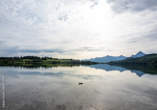 Lake Weißensee in Bavaria, Germany