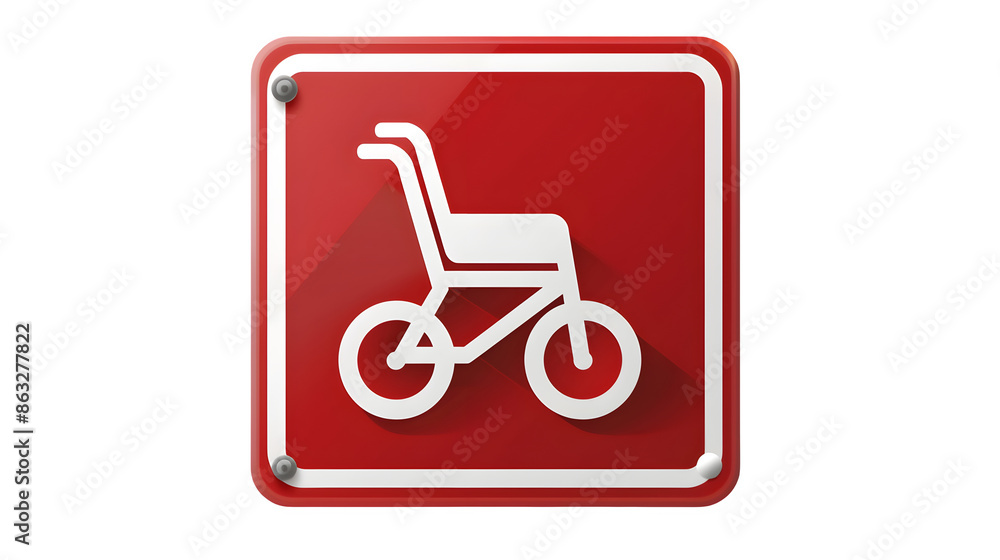 Handicap parking sign with wheelchair symbol, PNG file, transparent background, isolated on white Handicap parking sign with wheelchair symbol, PNG file, transparent background, isolated on white