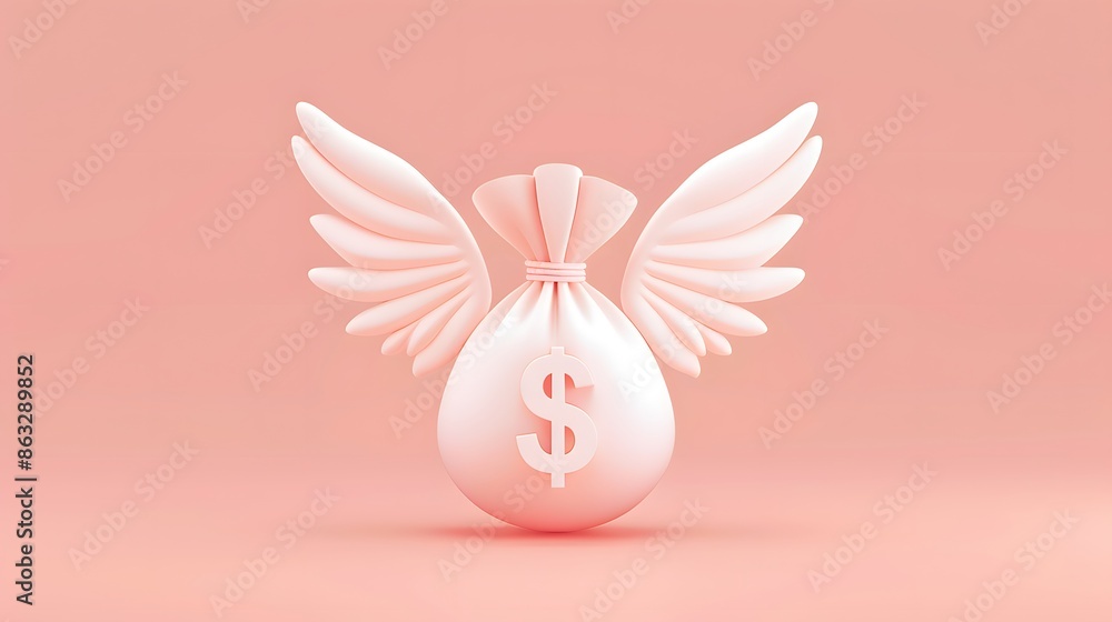3D Money concept. money bag, coins stack and banknotes. 3d render illustration
3D Money concept. money bag, coins stack and banknotes. 3d render illustration