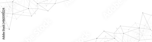 Abstract technology background. Plexus mesh backdrop. Vector