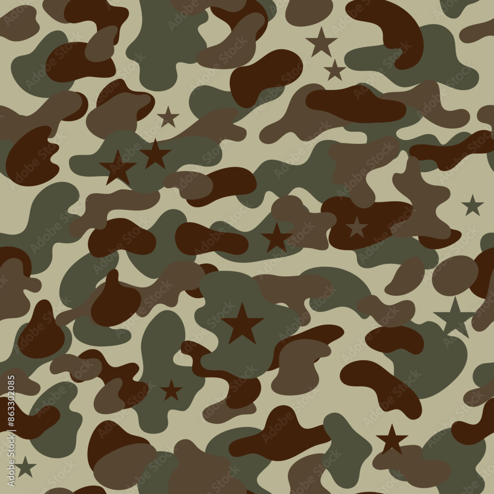 Naklejka premium vector seamless camouflage pattern