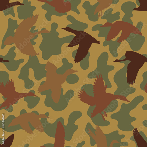vector seamless camouflage pattern