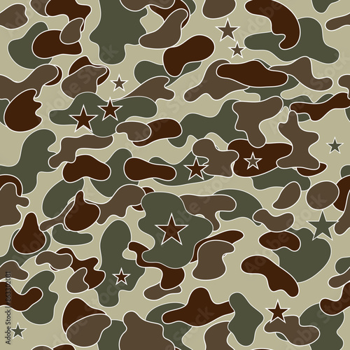 vector seamless camouflage pattern