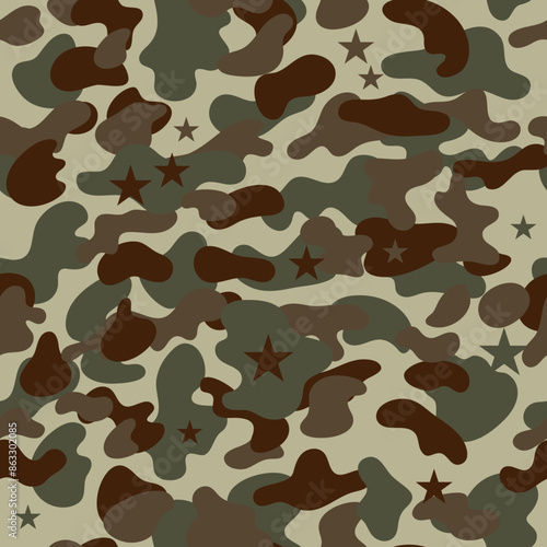 vector seamless camouflage pattern