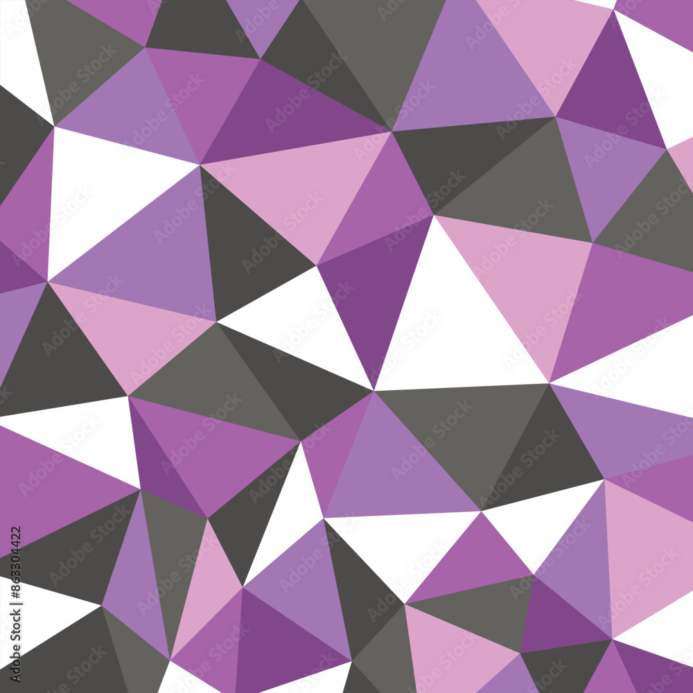 Obraz premium Polygonal rainbow mosaic background. Abstract low poly vector illustration. Triangular pattern in halftone style. Template geometric business design with triangle for poster, banner, card, flyer