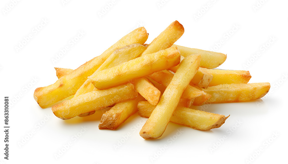 french fries, potato fry isolated on white background french fries, potato fry isolated on white background