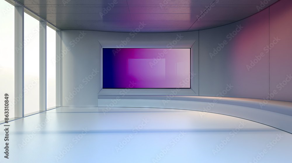 Television studio, virtual studio set. ideal for green screen compositing Television studio, virtual studio set. ideal for green screen compositing